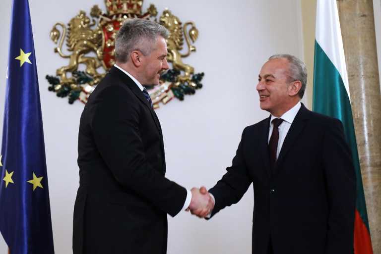 Среща с министър-председателя Гълъб Донев и австрийския канцлер Карл Нехамер