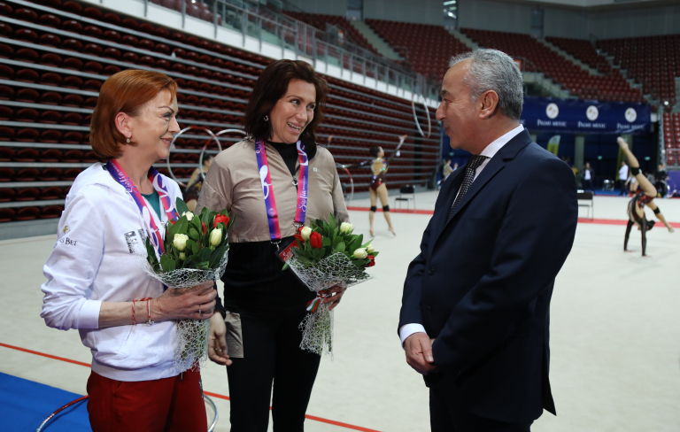 Министър-председателят Гълъб Донев беше гост на официалното откриване на Световната купа по художествена гимнастика в София